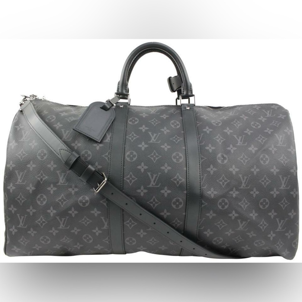 Louis Vuitton Black Monogram Travel/Duffle Bag